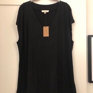 Eloquii tunic top black size 18/20